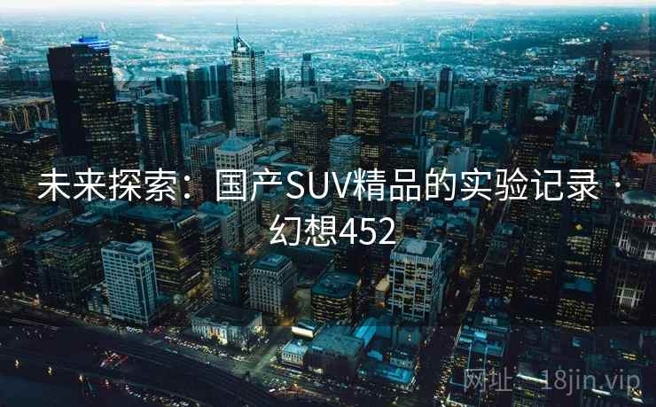 未来探索：国产SUV精品的实验记录 · 幻想452