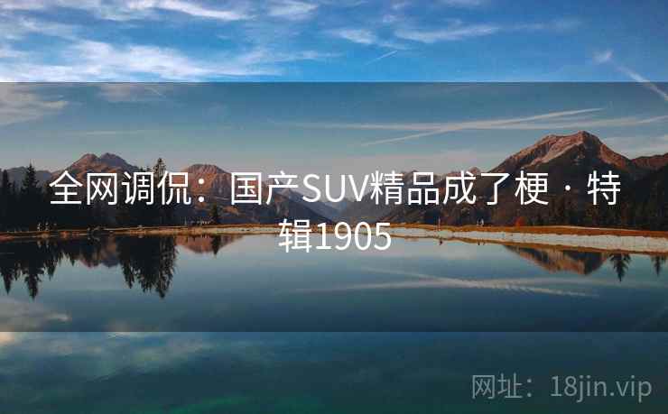 全网调侃：国产SUV精品成了梗 · 特辑1905