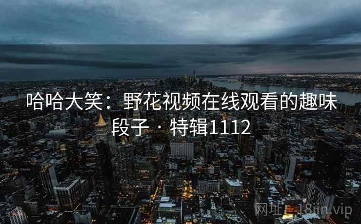 哈哈大笑：野花视频在线观看的趣味段子 · 特辑1112